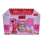 Třpytivé Glam Puzzle Minnie s Daisy v kavárně 50 dílků