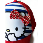 Čepice Hello Kitty červená kšiltovka originál Sanrio 5-11 let