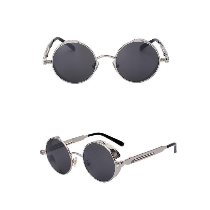 Designové brýle v retro stylu stříbrné
