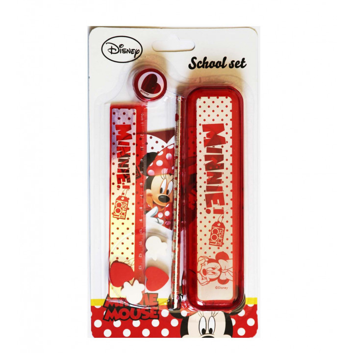 Disney Minnie Mouse školní psací sada s pouzdrem