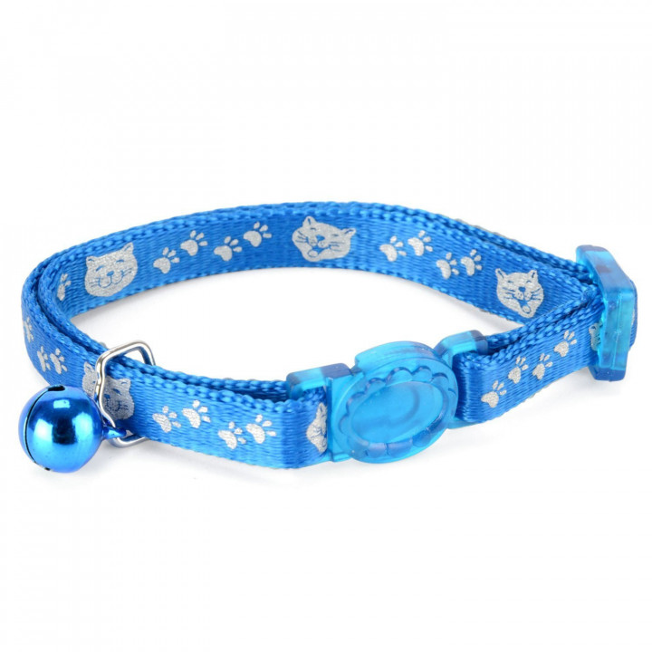 Petface Reflective Face Cat Collar - blue