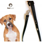 PetFace vodítko M černé design kostičky