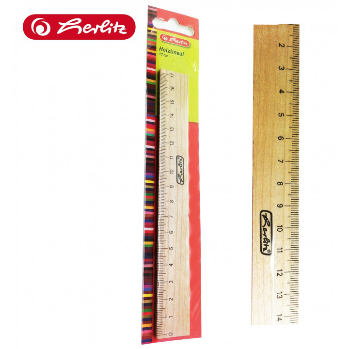 Herlitz dřevěné pravítko 17 cm