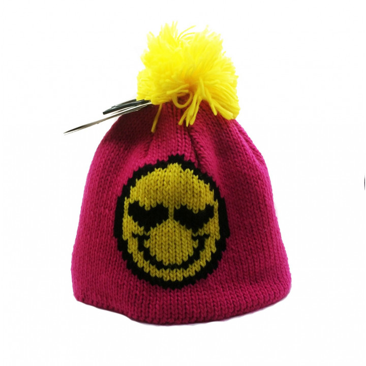 Čepice s bambulí Smiley 7-10 let