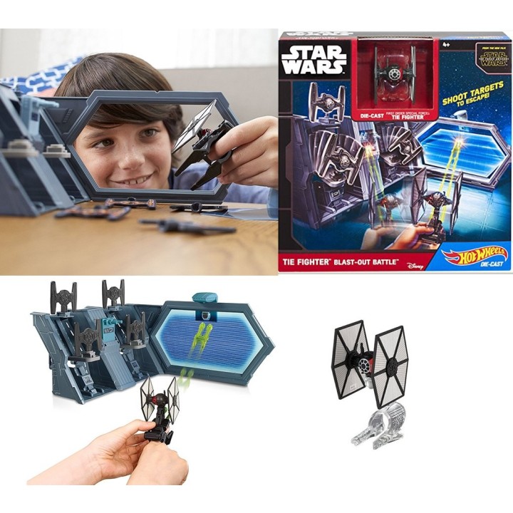 Hot Wheels Star Wars Hrací set s hvězdnou lodí TIE Fighter Blast