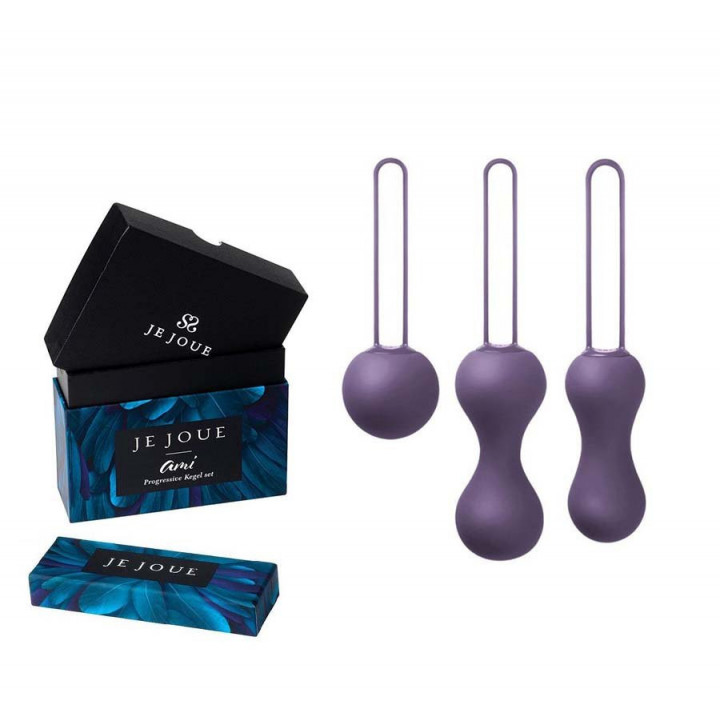Je Joue Ami Pelvic floor training vaginal balls purple