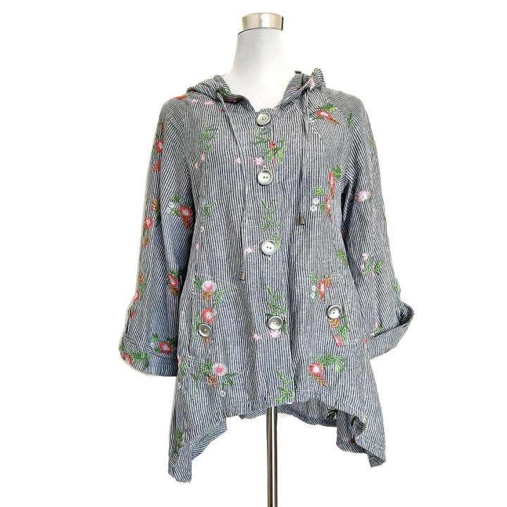 For Cynthia linen tunic, shirt, summer jacket M