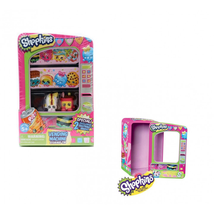 Shopkins automat na mince, úložná krabička, figurka 2ks